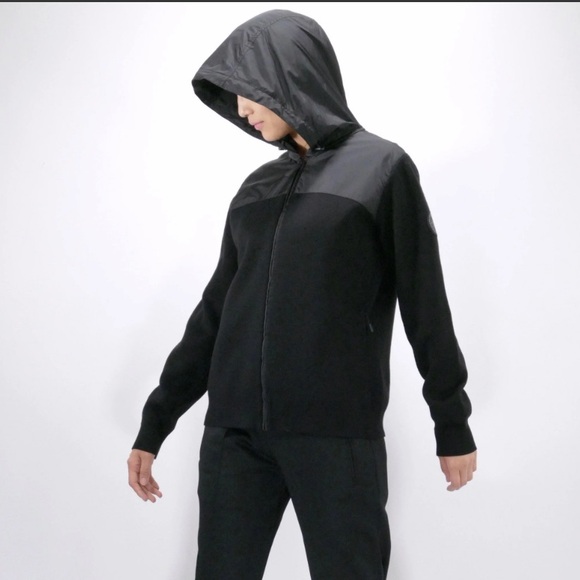 Canada Goose Womens Knit Windbridge Hoody Black Label - Black - Size XS - Picture 1 of 8